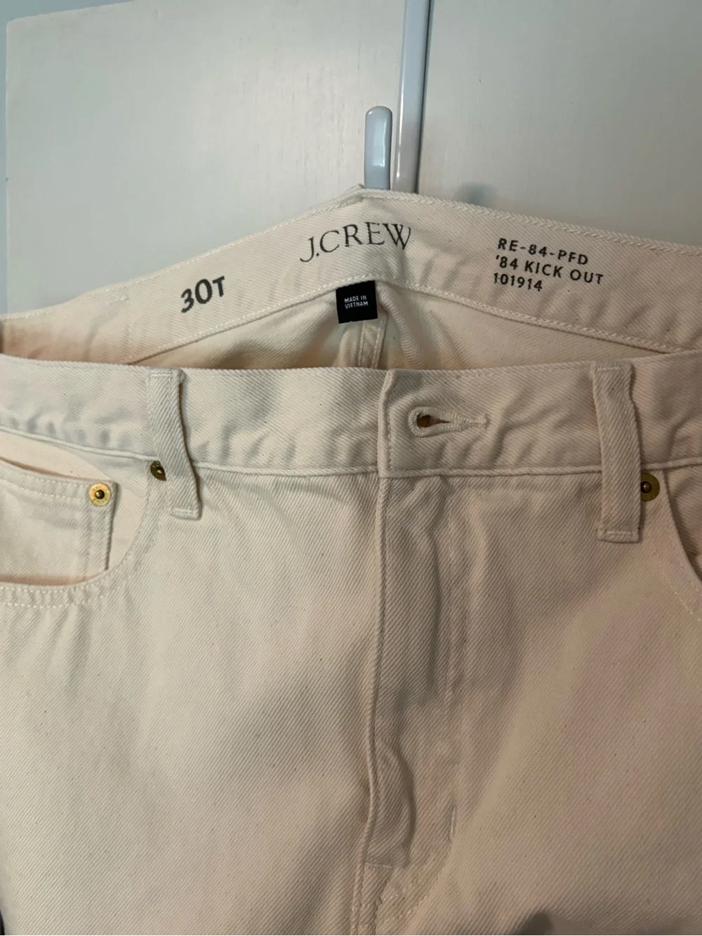 J.Crew Women's Cream Boot Cut Jeans